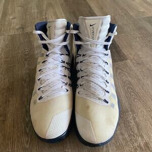 Nike Hyperdunk 2016 White Navy Basketball Shoes Men’s 17.5 Zoom Large Size